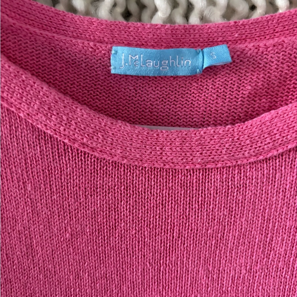 Pink Linen Blend Sweater - Picture 2 of 3